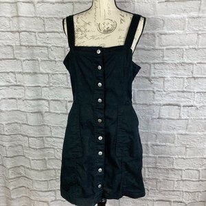 Divided Black Overall Dress Size 14